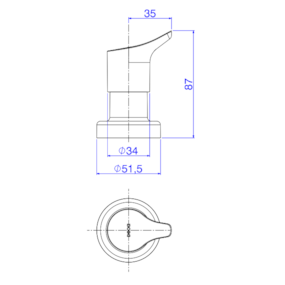 Acabamento Deca p/ registro 4900 C13 1/2", 3/4" e 1"