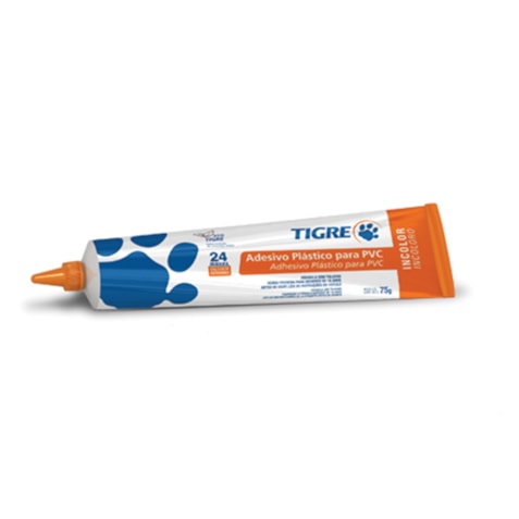 Adesivo plástico PVC incolor Tigre 75g