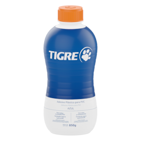 Adesivo plástico PVC incolor Tigre 850g