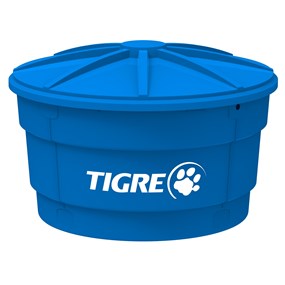 Caixa D'água Tigre 500L C/Tampa Azul