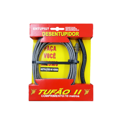 Desentupidor Tufão II   Aço 10m Desentupidor Tufão II   Aço 10m