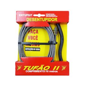 Desentupidor Tufão II   Aço 10m Desentupidor Tufão II   Aço 10m