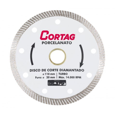 Disco diamantado Cortag para porcelanato