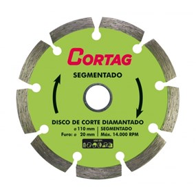 Disco diamantado segmentado Cortag para concreto