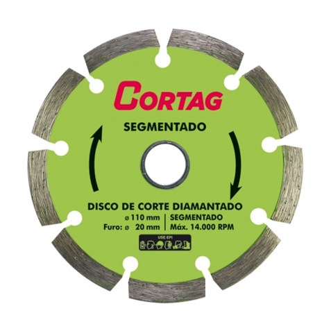 Disco diamantado segmentado Cortag para concreto