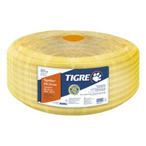 Eletroduto flexível corrugado Tigreflex 25MM de 50m amarelo