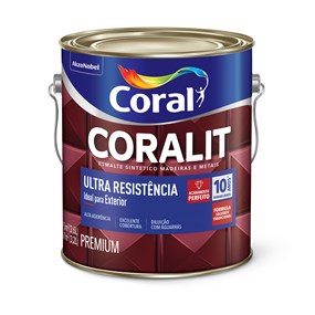 Esmalte sintético Coralit alto brilho 3,6L Cinza Escuro