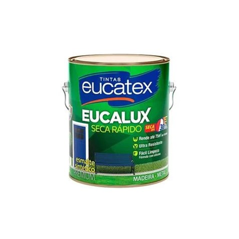 Esmalte sintético Eucatex 3,6lts Preto Fosco