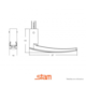 Fechadura Stam banheiro 823/33 inox