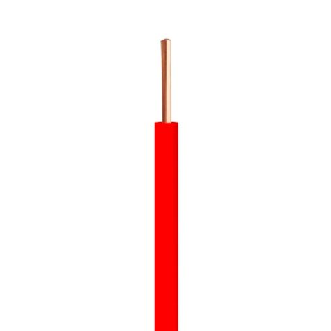 Fio sólido/rígido normatizado 1,5mm vermelho Condvolt