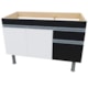 Gabinete Baby MC 114   Preto/Branco