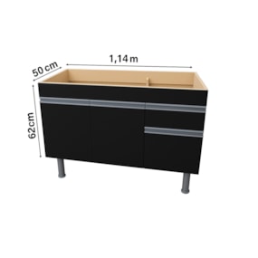 Gabinete Baby MC 114    Preto Total