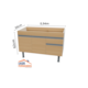 Gabinete Baby MC P/Pia 100 Cor Amadeirado Total