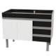 Gabinete Barcelona MC P/Pia 150 Preto/Branco