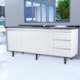 Gabinete Bonatto Montebello p/ pia 200cm branco