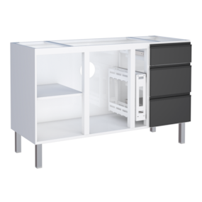 Gabinete Cozimax Aço Gaia 150 Preto