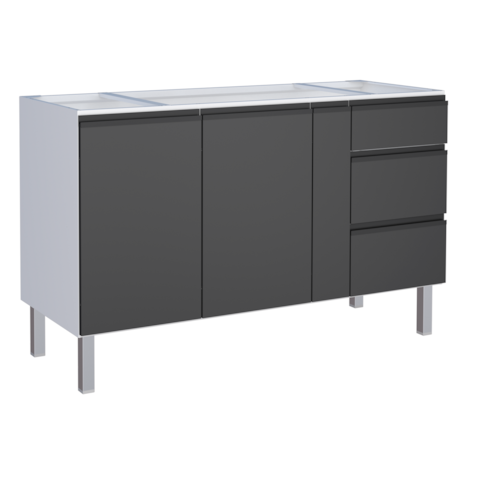 Gabinete Cozimax Aço Gaia 150 Preto