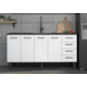Gabinete Cozimax Aço Juno P/Pia 180 Branco