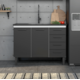 Gabinete Cozimax Aço Mod.Juno 114 Preto