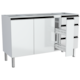 Gabinete Cozimax de aço Gaia 150 branco c/ puxador preto