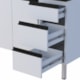Gabinete Cozimax de aço Gaia 150 branco c/ puxador preto