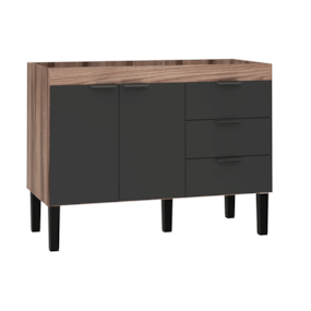 Gabinete Cozimax Madeira 114m Flamingo Preto