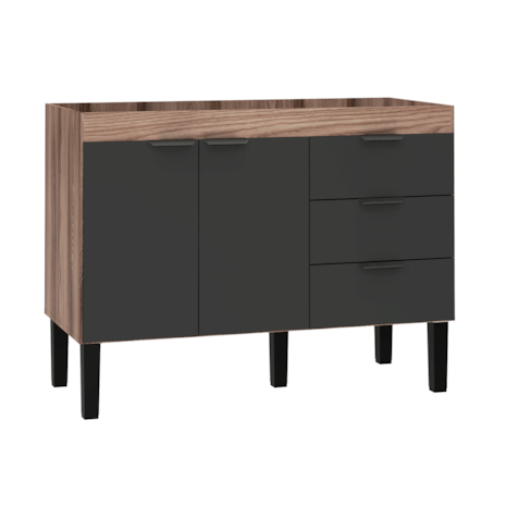 Gabinete Cozimax Madeira 114m Flamingo Preto