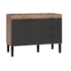 Gabinete Cozimax Madeira 114m Flamingo Preto