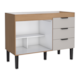 Gabinete Cozimax Madeira 120 Flamingo nude com jequitibá