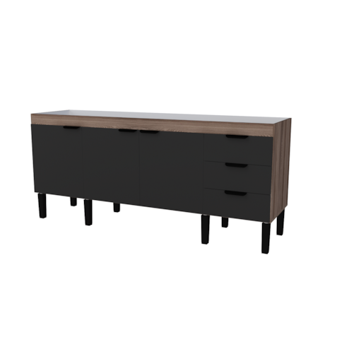 Gabinete Cozimax Madeira 180 Flamingo preto