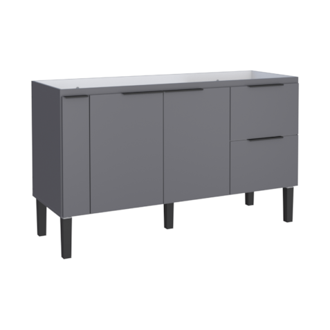 Gabinete Cozimax Madeira Cisne 150 Cinza