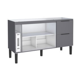 Gabinete Cozimax Madeira Cisne 150 Cinza