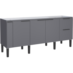 Gabinete Cozimax Madeira Cisne 200 Cinza
