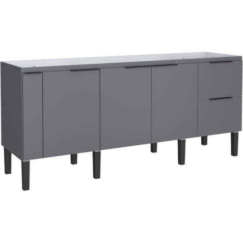 Gabinete Cozimax Madeira Cisne 200 Cinza