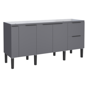 Gabinete Cozimax Madeira Cisne P/Pia 180 Cinza