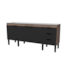 Gabinete Cozimax Madeira P/Pia 200 Flamingo Preto