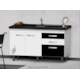 Gabinete Fimap Criativ P/Pia 150 Floral Preto/Branco