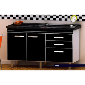 GABINETE FIMAP CRIATIV P/Pia 150 PRETO