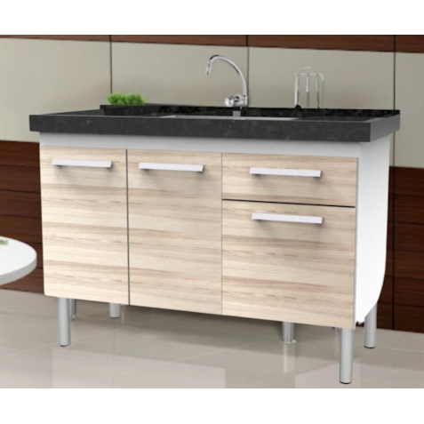 Gabinete Fimap Vitória P/Pia 150  Maple