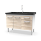 Gabinete Fimap Vitória P/Pia 150  Maple