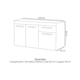 Gabinete Fimap Vitória P/Pias de 120  Branco