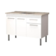 Gabinete Fimap Vitória P/Pias de 120  Branco