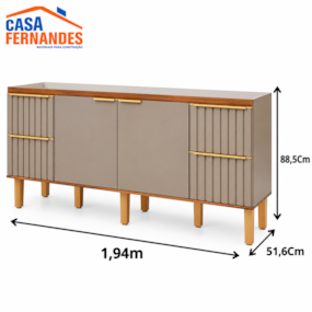 Gabinete MGM Agata 1,94m Cappucino/Freijo P/Pia 200