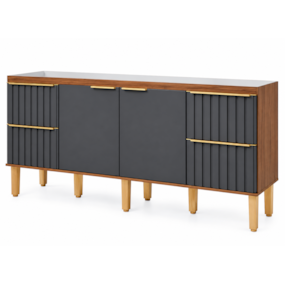 Gabinete MGM Agata 1,94m Freijo/Titanium P/Pia 200