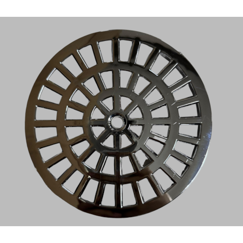 Grelha Redonda Tigre Cromada 150mm 6"