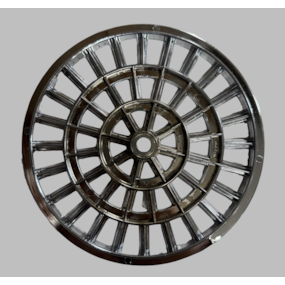 Grelha Redonda Tigre Cromada 150mm 6"