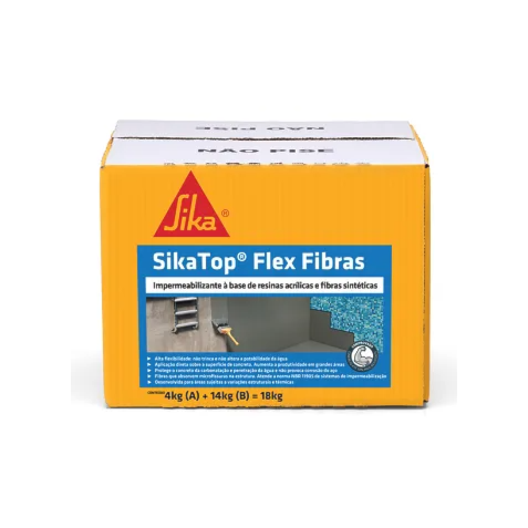 Impermeabilizante SikaTop Flex Fibra 18kg para Piscinas e Caixas d’Água