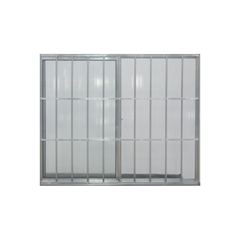 Janela 2 folhas s/ basculante c/ grade 100x100 Janellot