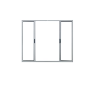 Janela alumínio 4 folhas branca 120x150 s/ basculante s/ grade Janellot