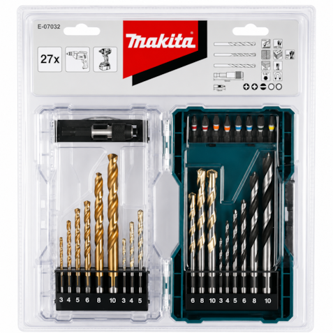 Kit De Brocas e Bits Makita E-07032